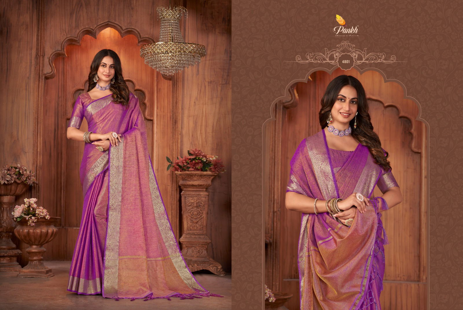 Pankh Anushka Vol 1 Wholesale Silk Saree Catalog 4801 To 4808